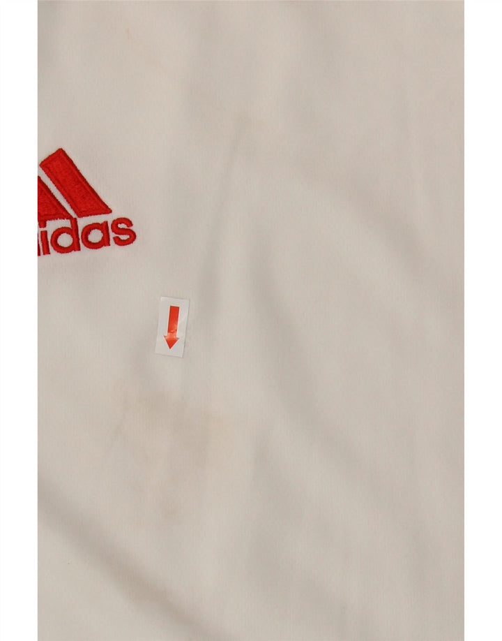 Adidas Mens Climalite Camiseta Top 2XL Blanco Poliéster
