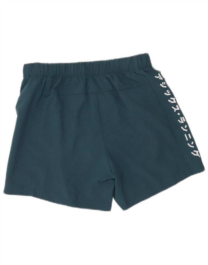 Asics Mens Graphic Sport Shorts Medio Azul Marino Poliéster