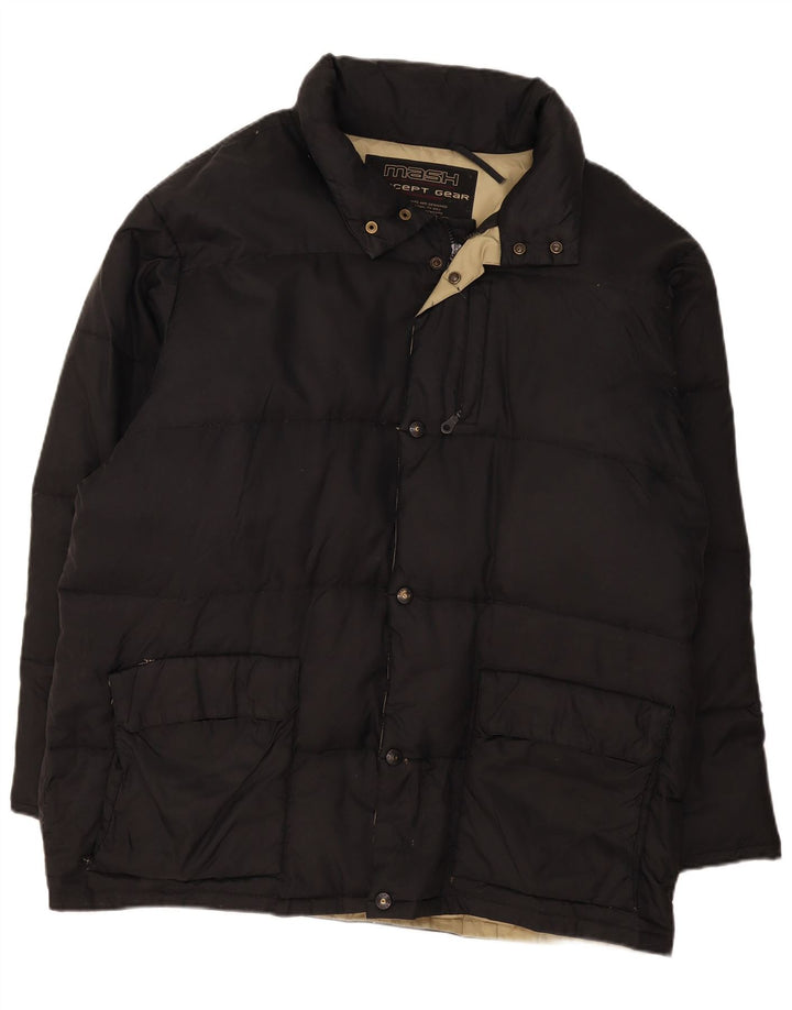 Mash Chaqueta acolchada con capucha para hombre UK 42 XL Negro