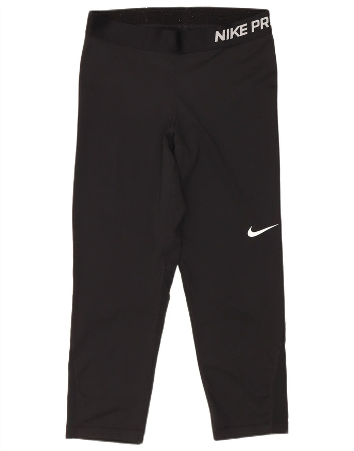 Leggings capri gráficos para mujer Nike medianos W26 L21 negro
