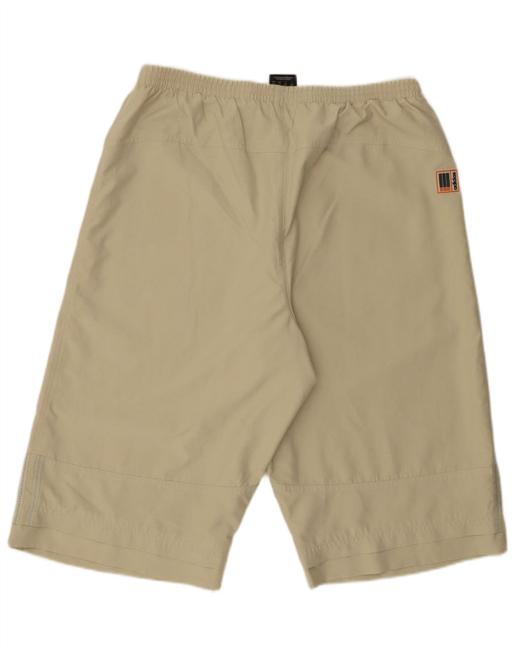 Adidas - Pantalones cortos deportivos para hombre, poliéster verde grande