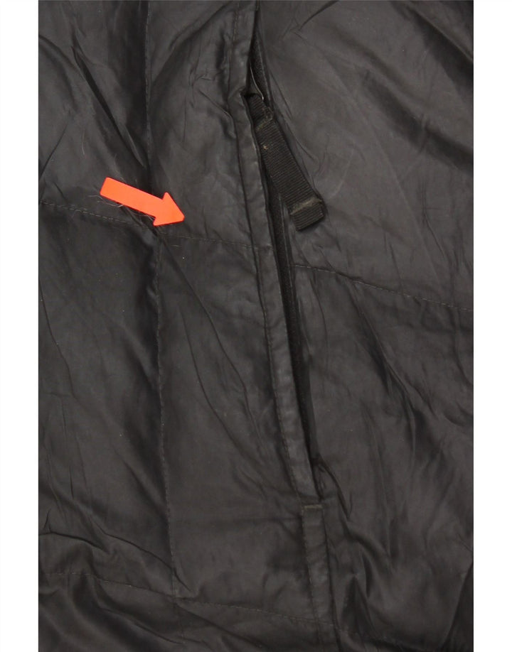 Eddie Bauer Abrigo acolchado con capucha para mujer UK 44 Poliéster negro mediano