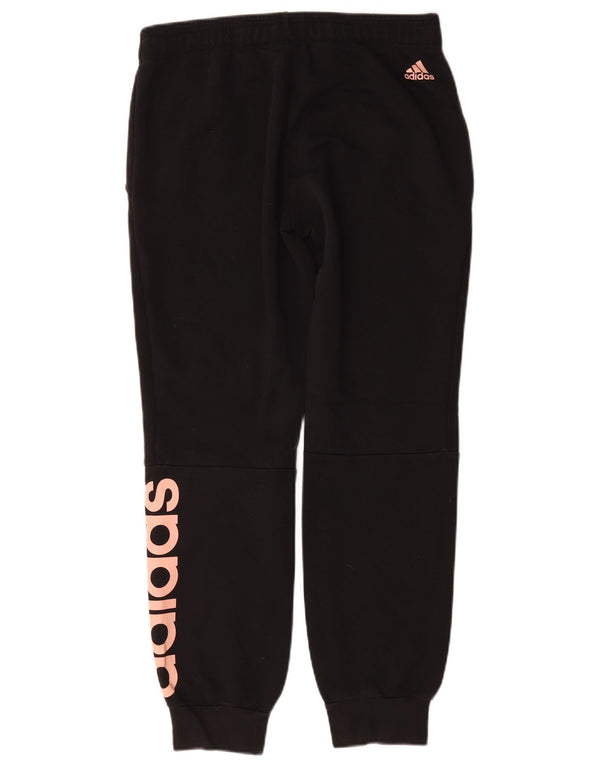 Adidas Mujer Graphic Chándal Pantalones Joggers UK 12/14 Mediano Negro