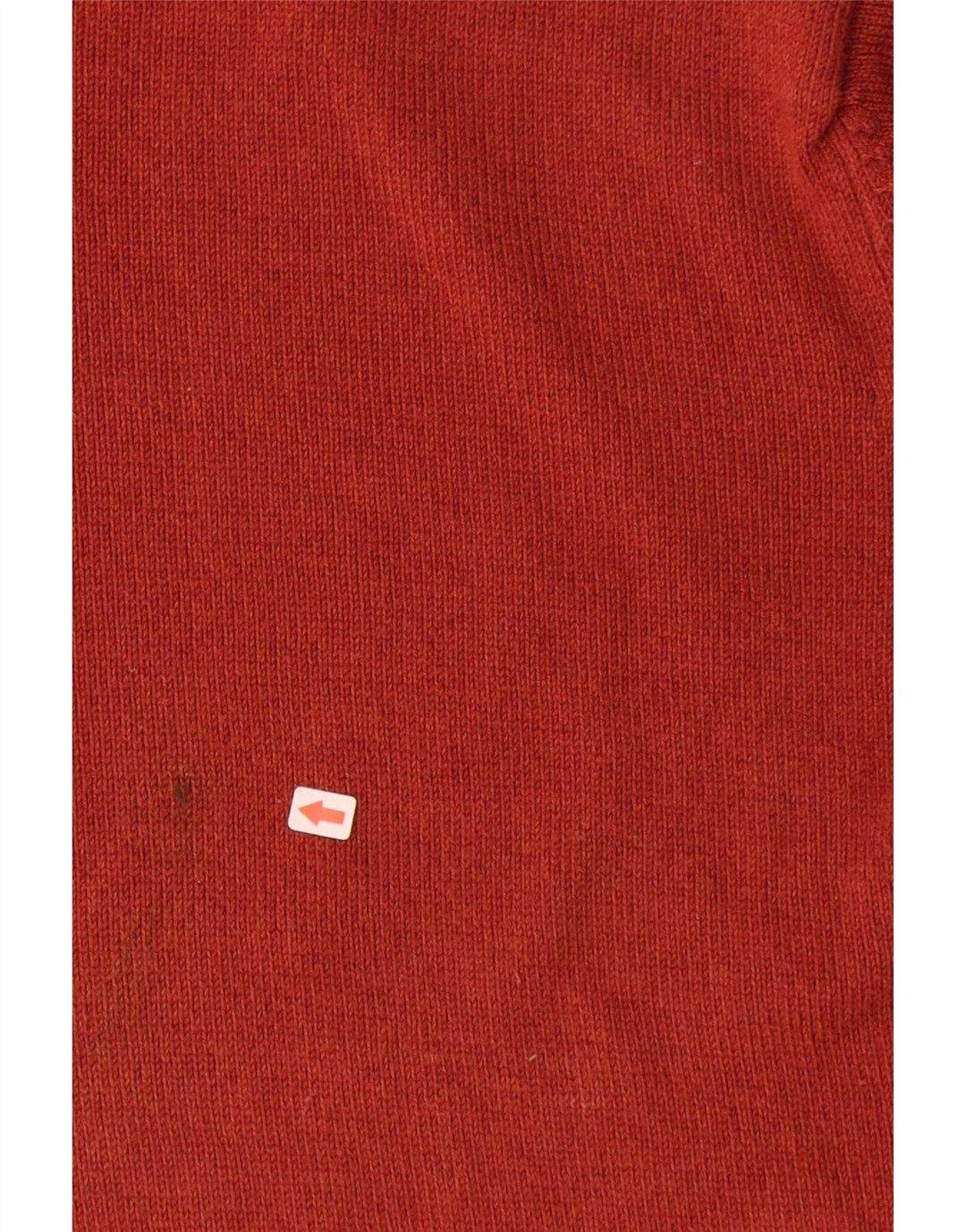 Marks & Spencer Suéter tipo jersey con cuello redondo y corte regular para hombre, tamaño grande, algodón rojo