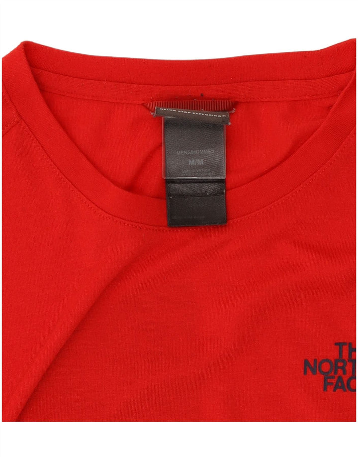 The North Face Hombre Camiseta Gráfica Top Medio Rojo Poliéster