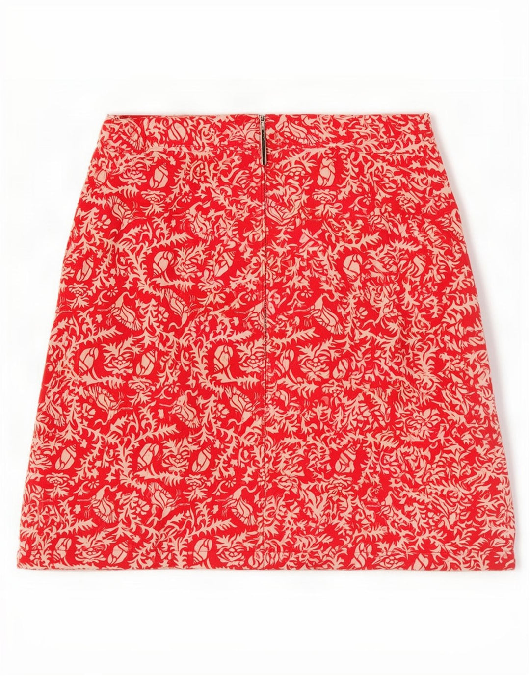 Murphy & Nye Minifalda para Mujer W27 Pequeña Algodón Floral Rojo