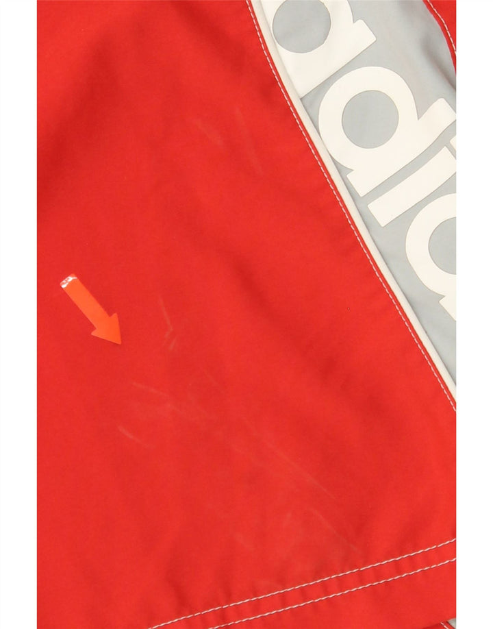 ADIDAS Mens Graphic Swimming Shorts Large Red Colourblock Polyester Vintage Adidas and Second-Hand Adidas from Messina Hembry 