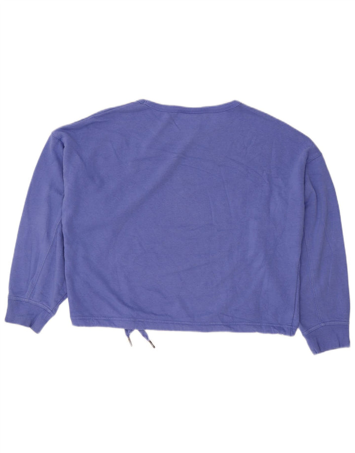 CHAMPION Sudadera corta extragrande para mujer UK 14 Azul medio