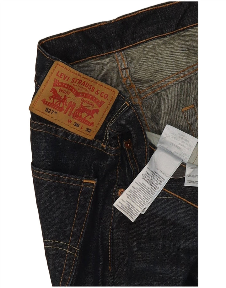 Levi's Hombre 527 Vaqueros Bootcut W36 L32 Algodón Azul Marino