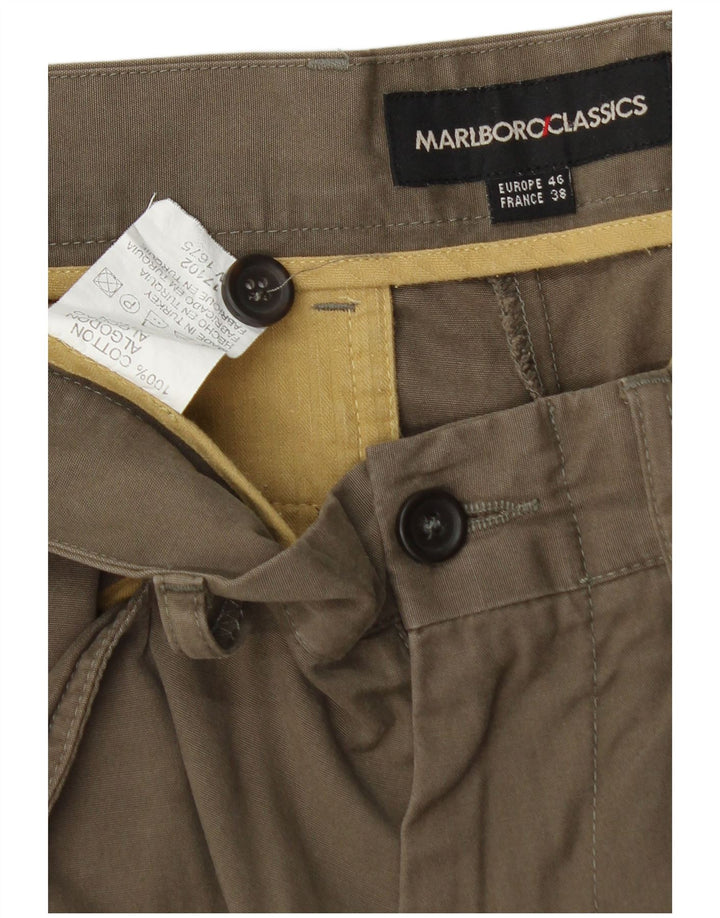 Marlboro Classics Pantalones casuales rectos para hombre EU 46 Small W30 L34 Caqui