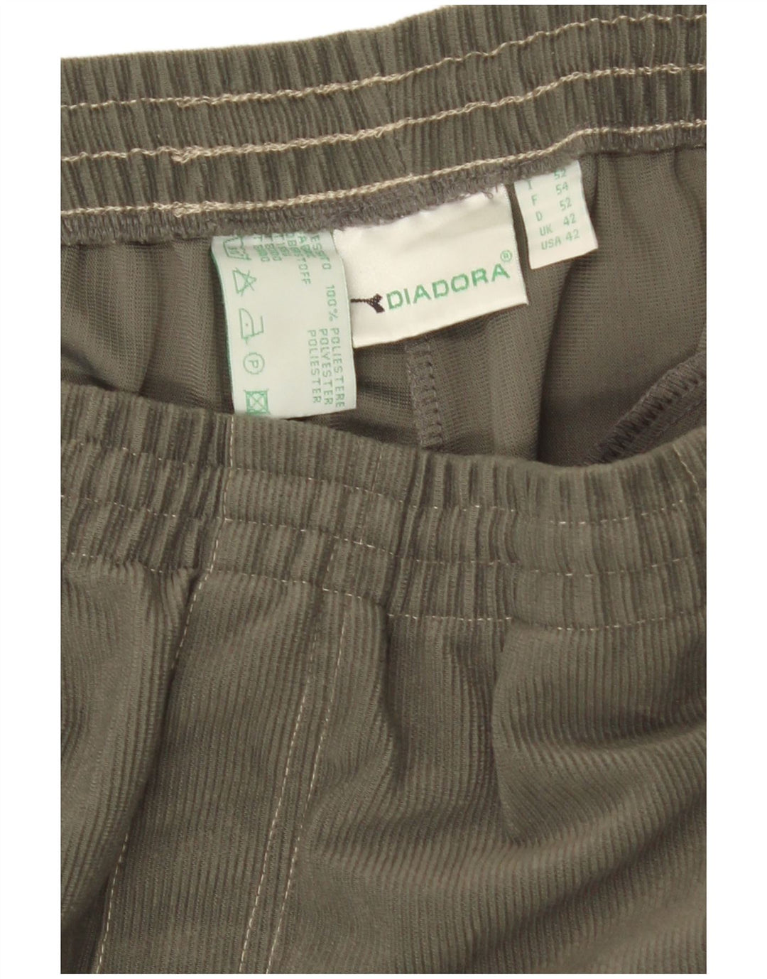 Diadora Pantalones de chándal cargo para hombre UK 42 Large Caqui Poliéster