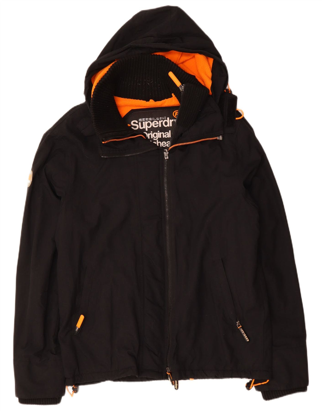 SUPERDRY Chaqueta cortavientos con estampado The Windcheater para hombre UK 42 XL Negro