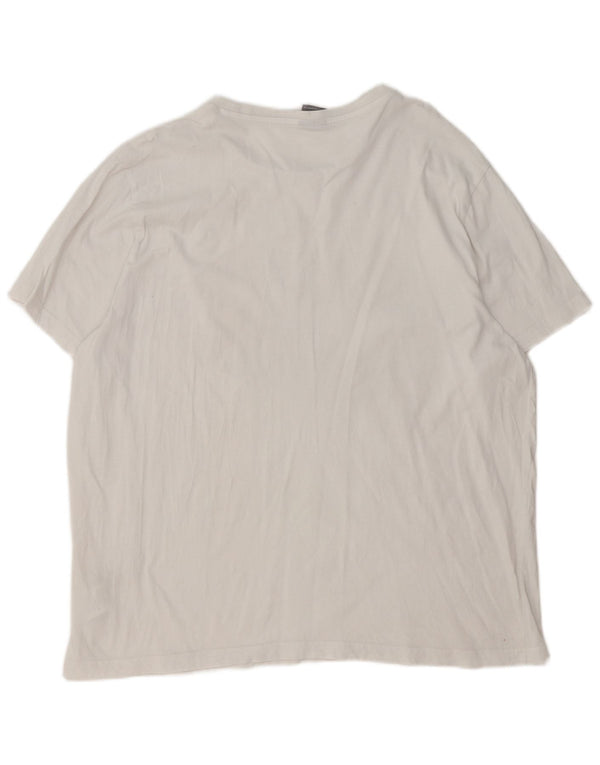 Puma Camiseta gráfica para hombre Top 2XL Algodón blanco