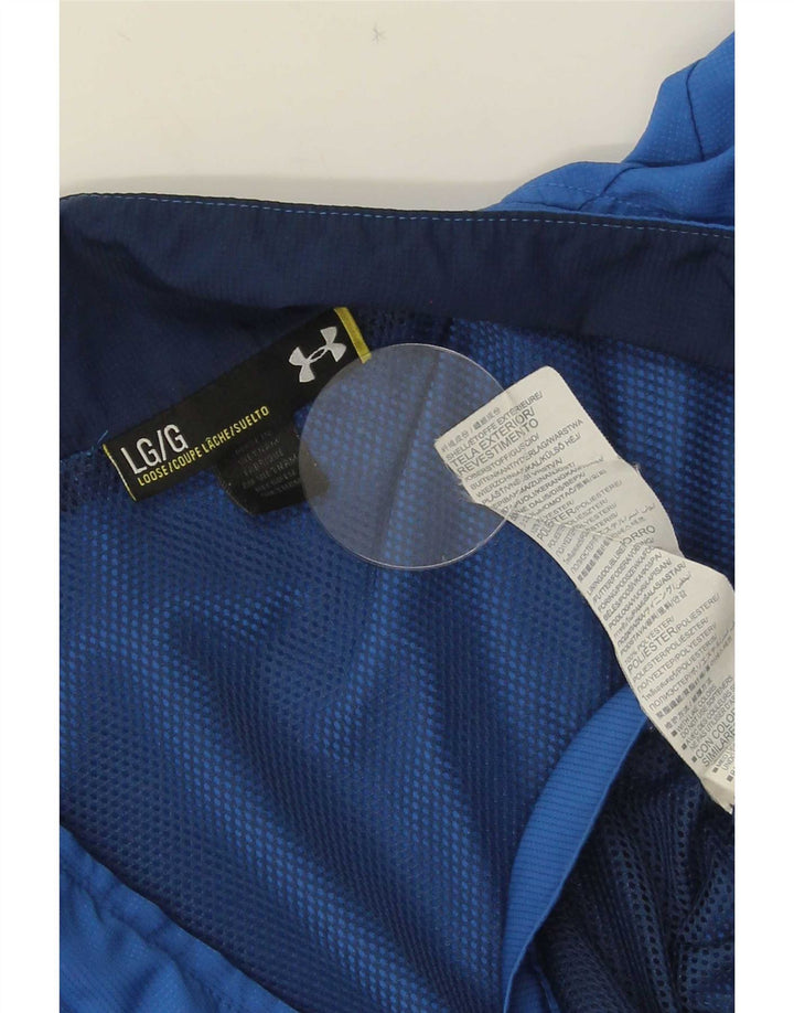 Under Armour Hombre Chándal Top Chaqueta Grande Azul Colorblock Poliéster