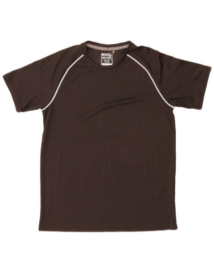 Camiseta superior IsoCool para hombre de Mountain Warehouse Poliéster negro mediano