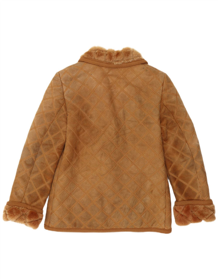 Rupp & Taureck Couture Chaqueta de piel de oveja para mujer UK 44 Marrón medio
