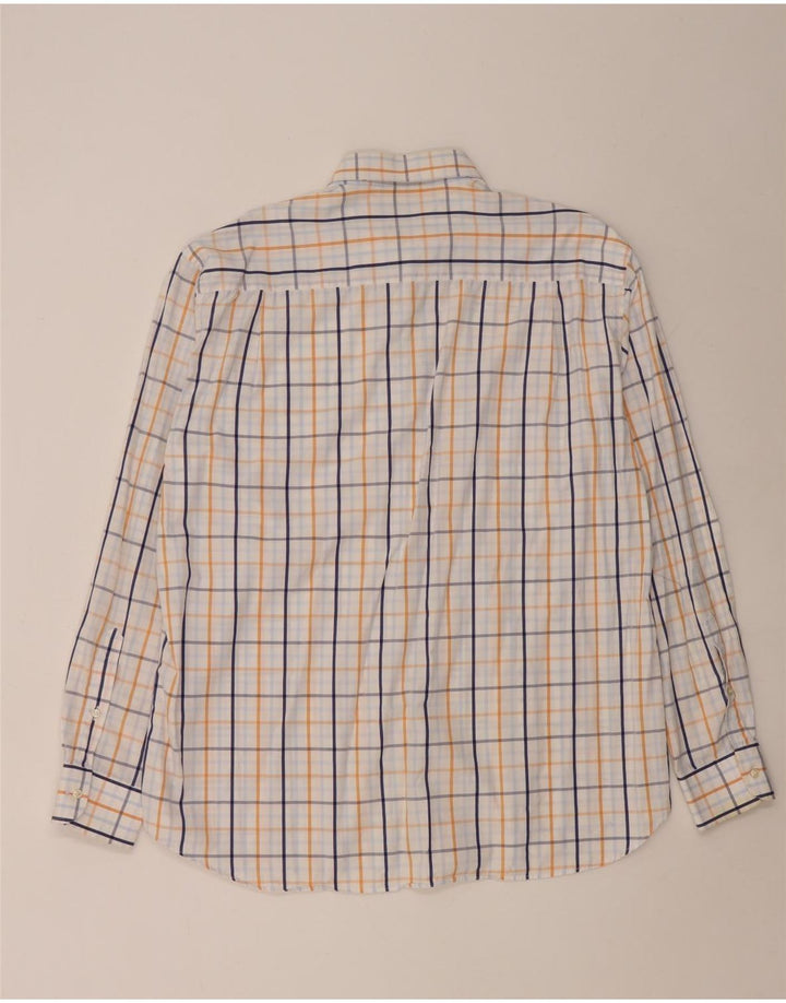Camisa para hombre Paul & Shark Talla 44 XL Algodón a cuadros blanco