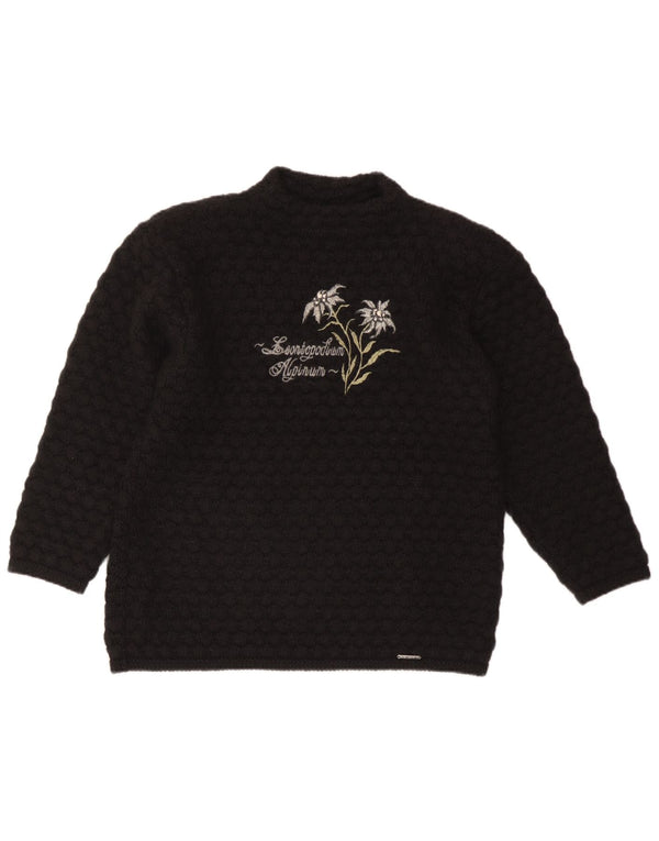 GEIGER Suéter con cuello de tortuga gráfico para mujer EU 36 Small Black Floral