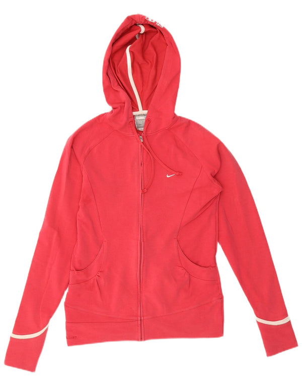 Nike Studio Zip Sudadera con capucha para mujer UK 8/10 Small Rojo Algodón