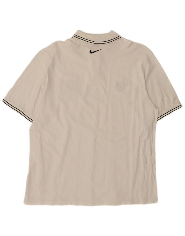 Nike Polo gráfico para hombre XL Algodón blanco