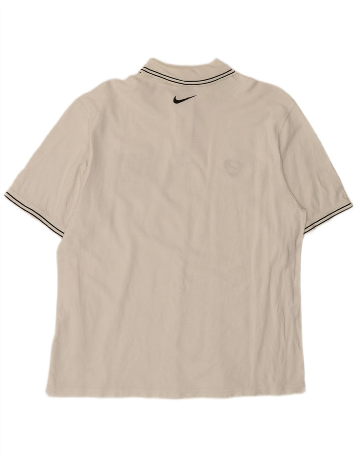 Nike Polo gráfico para hombre XL Algodón blanco