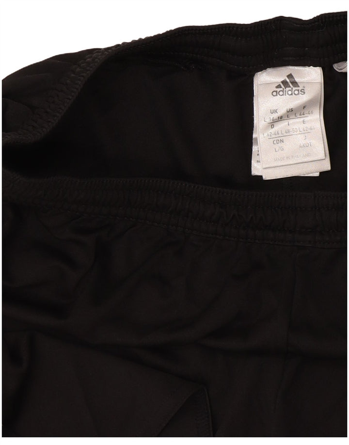 ADIDAS Pantalones cortos deportivos Climacool para mujer Reino Unido 16/18 Grande Negro Colorblock