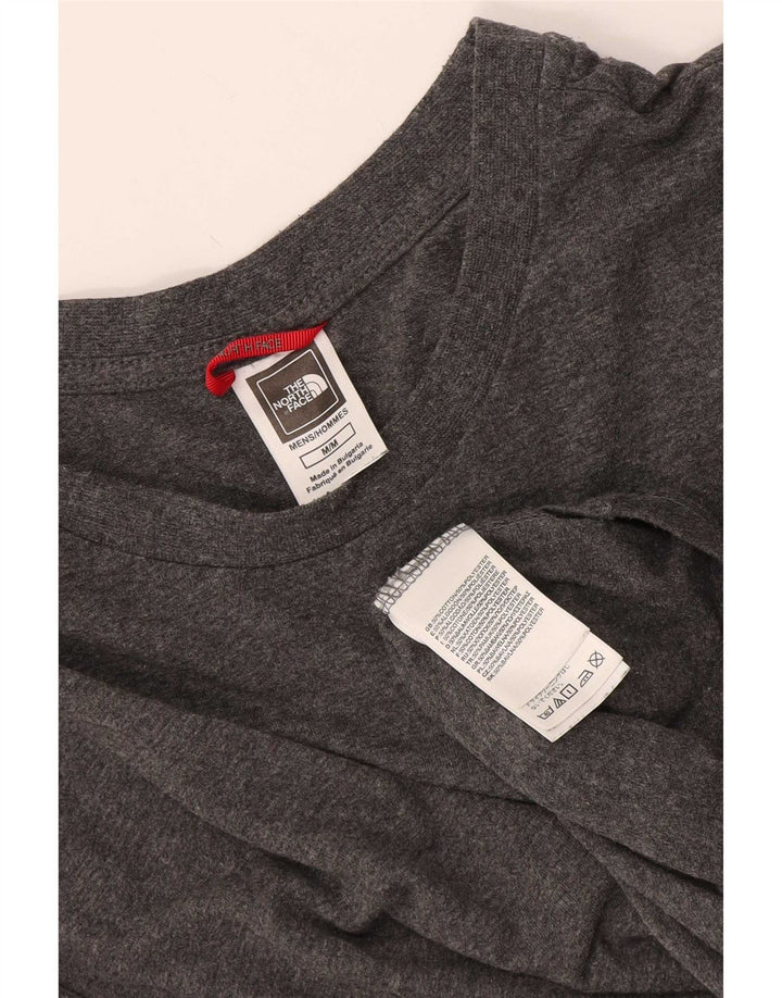 Camiseta The North Face Hombre Top Algodón Moteado Gris Medio