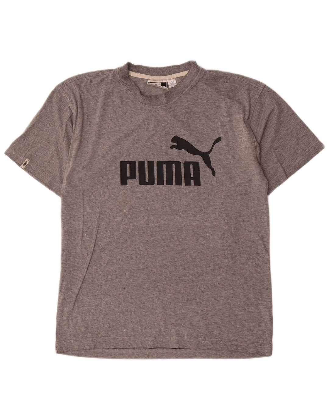 Puma Camiseta gráfica para hombre Top gris medio moteado