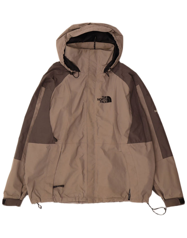 The North Face Chaqueta impermeable con capucha para hombre UK 42 XL Nylon color block gris