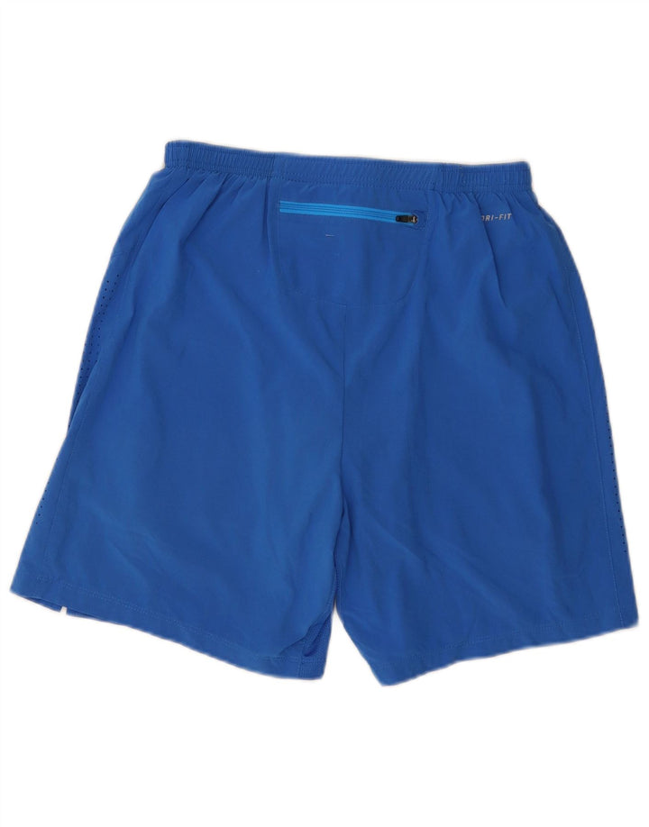 Pantalones cortos deportivos Nike Dri Fit para hombre azul medio
