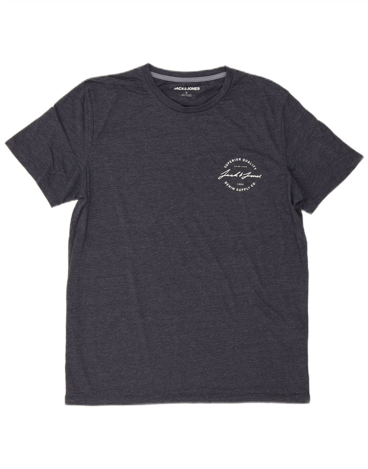 Camiseta Jack & Jones Hombre Top Medium Azul Marino Algodón