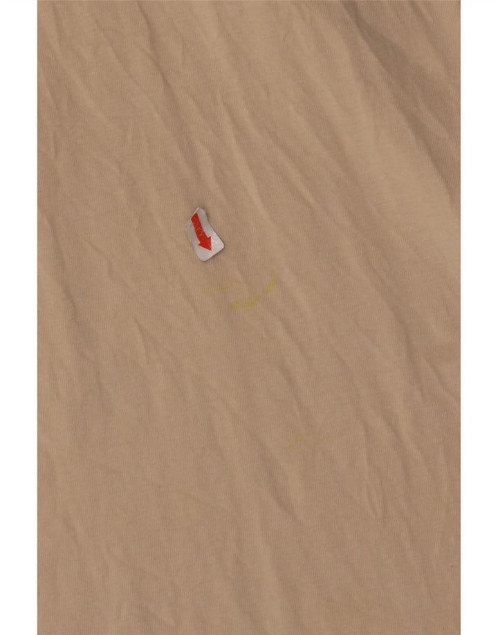 JACK & JONES Hombre Camiseta Gráfica Top XL Algodón Beige