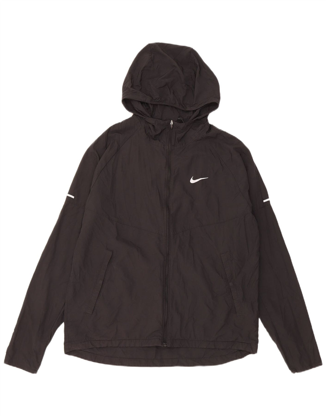 Nike - Chaqueta de chándal con capucha para mujer, talla M, color negro