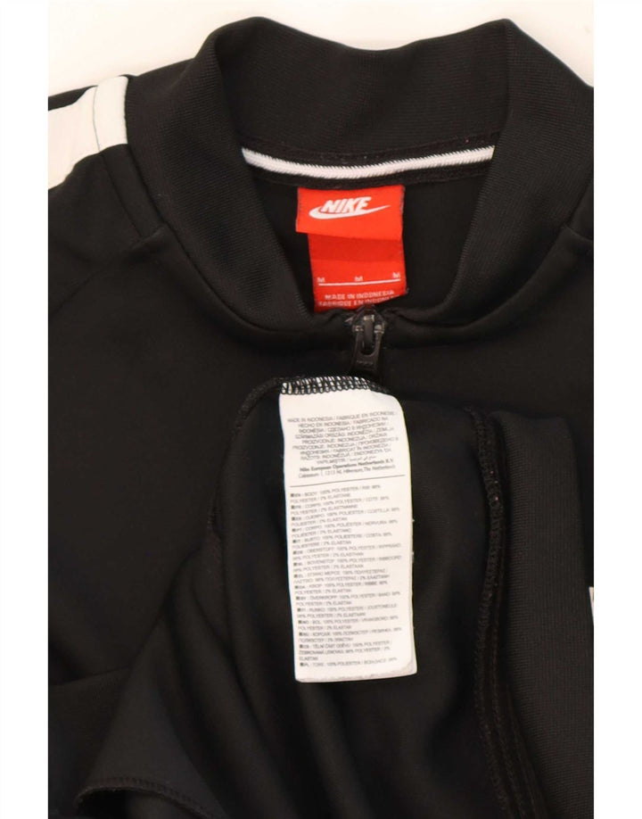 Nike - Chaqueta de chándal para hombre, color negro medio, poliéster con bloques de color