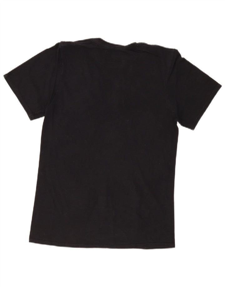 MITCHELL & NESS Camiseta gráfica de Los Angeles Lakers para hombre, talla pequeña, color negro