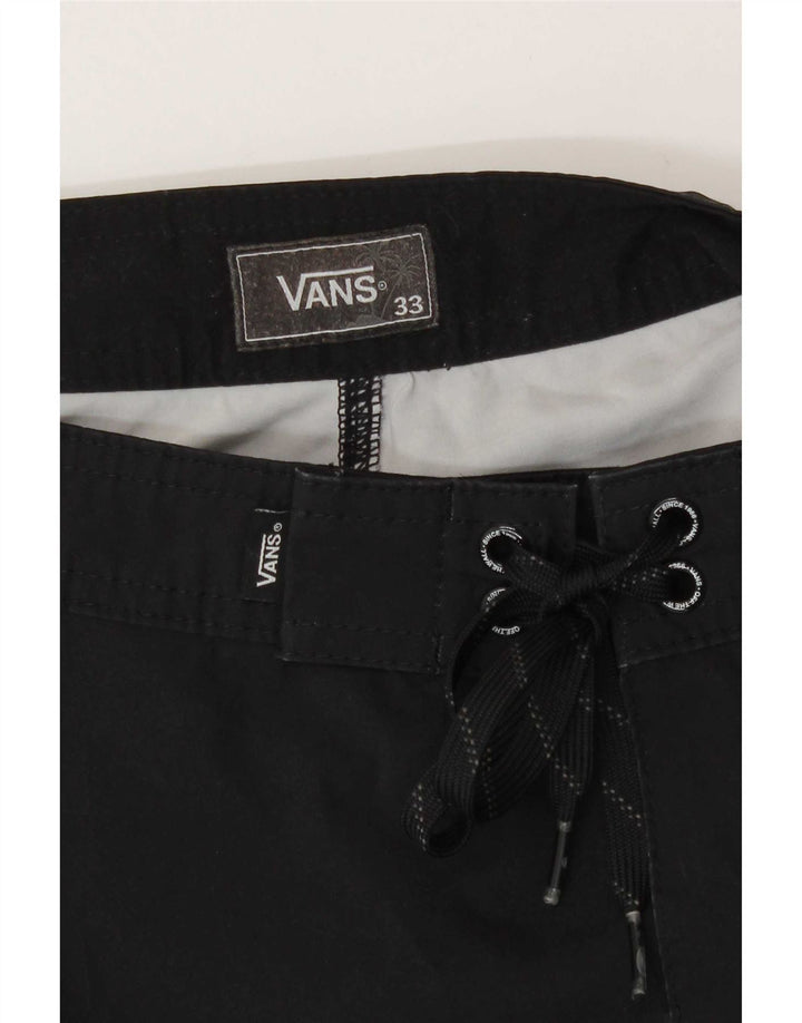 Vans Hombre Bañador con estampado abstracto Poliéster negro mediano