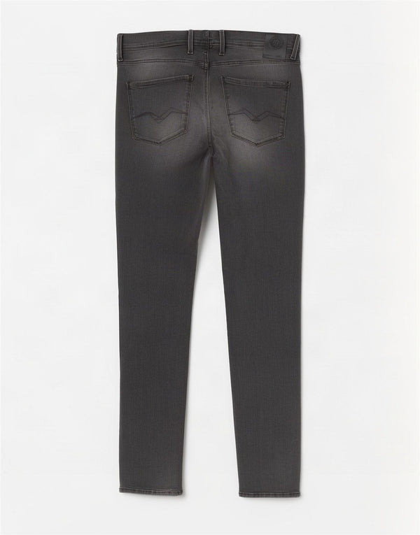 Replay Vaqueros Slim Anbass para Hombre W30 L34 Algodón Gris