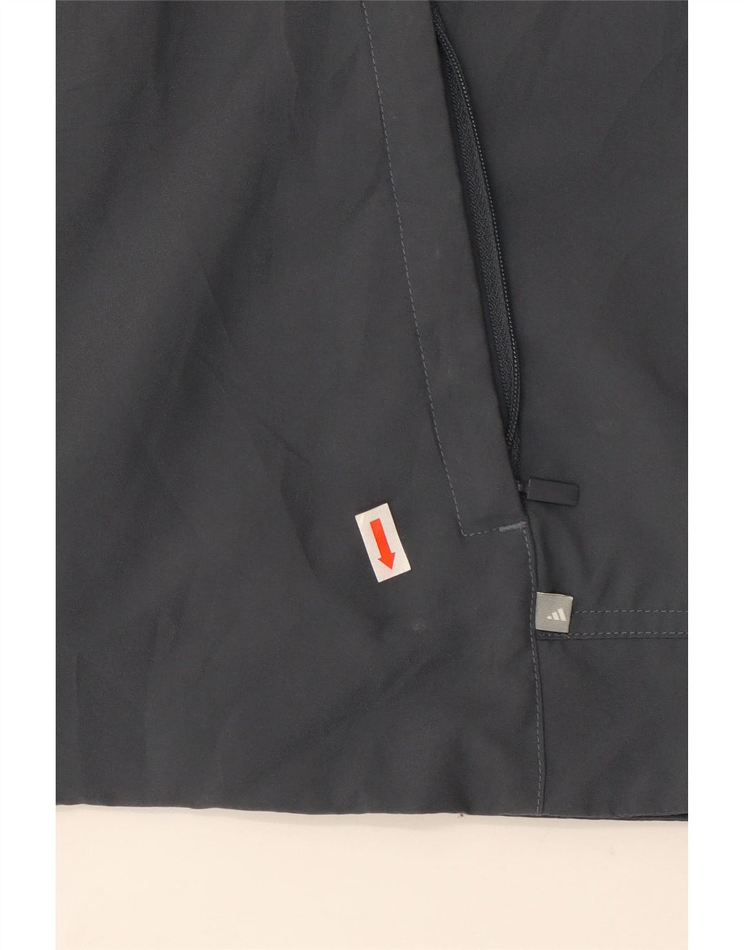 Adidas Chaqueta de chándal sin mangas para mujer UK 12 Poliéster gris medio