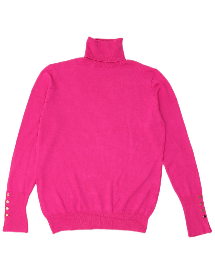 Zara - Jersey con cuello vuelto para mujer, talla 40, color rosa medio