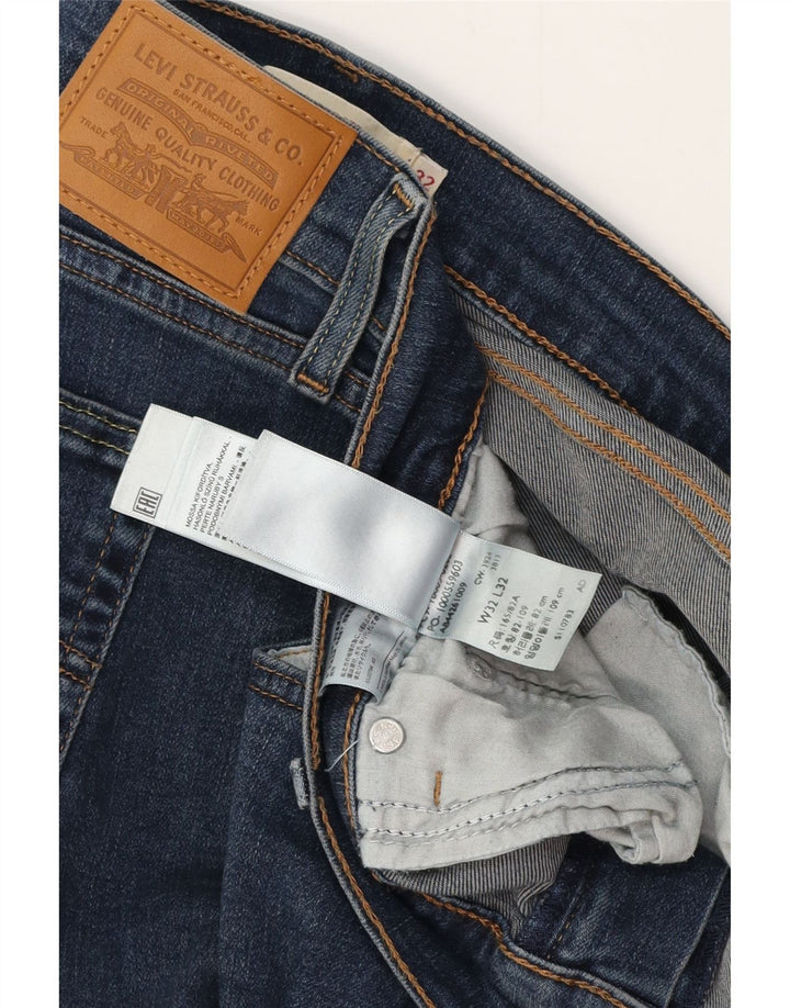 LEVI'S Jeans rectos de talle alto 724 para mujer W32 L32 Algodón azul