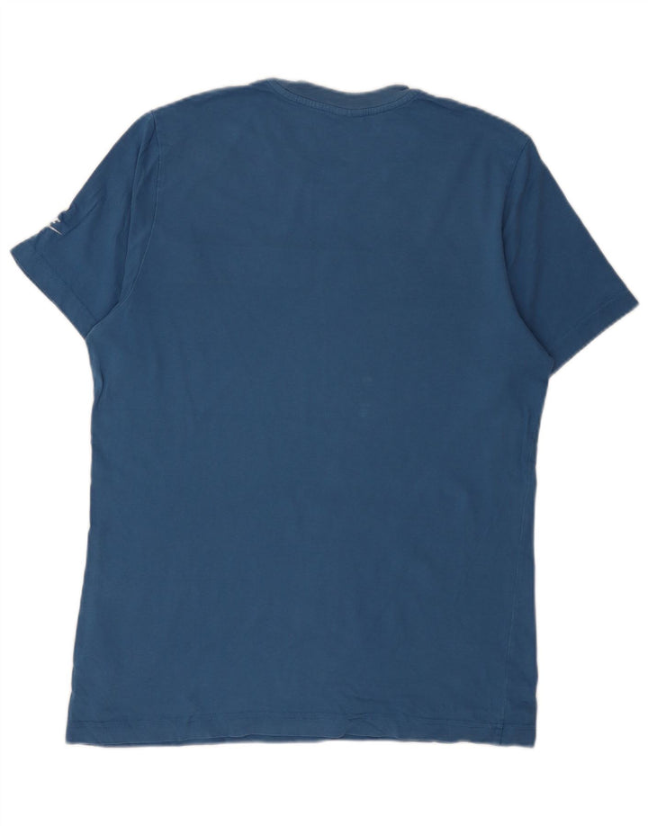 Nike - Camiseta gráfica para hombre, parte superior de algodón azul medio