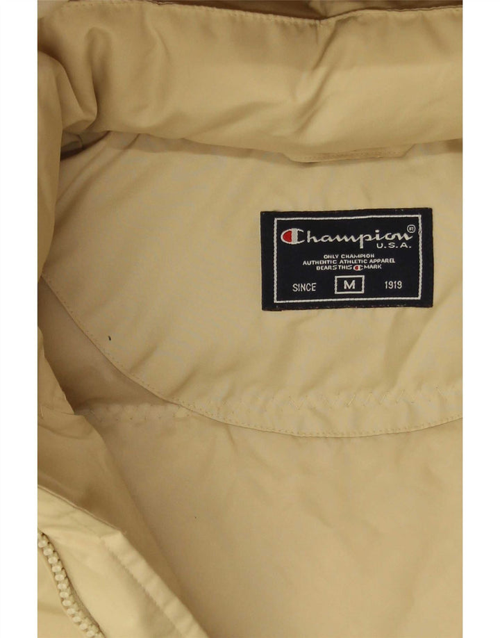 Champion Abrigo acolchado con capucha para mujer, Reino Unido 44, color beige medio