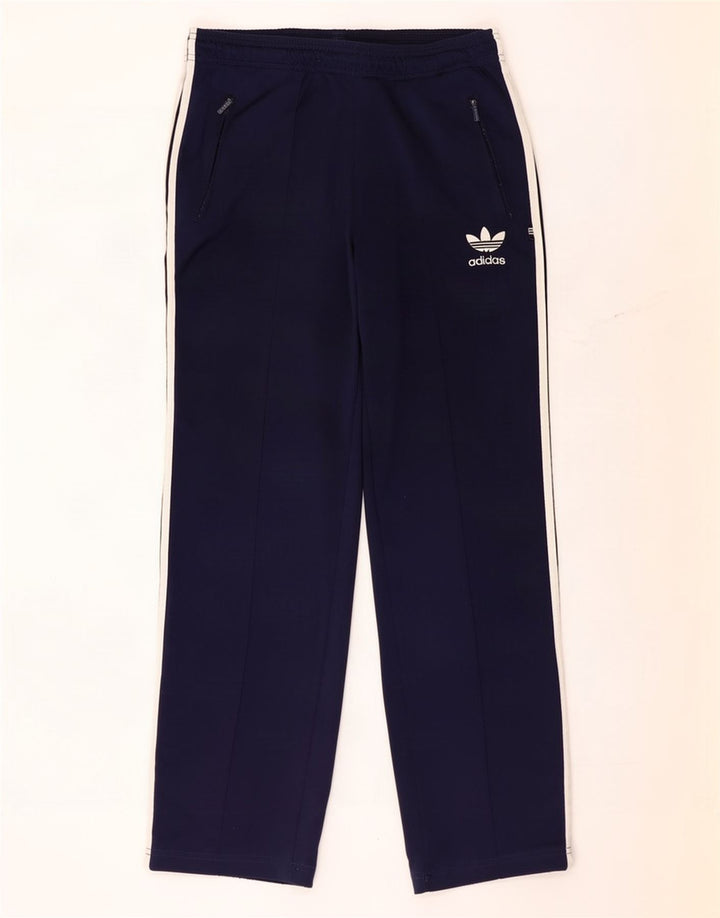 Adidas Pantalones de chándal para hombre UK 36/38 Small Azul marino Poliéster