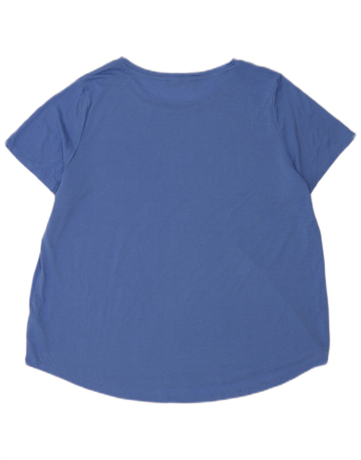Marks & Spencer Camiseta para mujer Top UK 20 2XL Poliéster azul