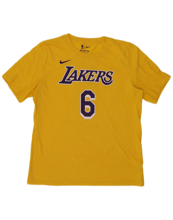 Nike Boys Lakers Graphic Camiseta Top 13-14 años XL Amarillo
