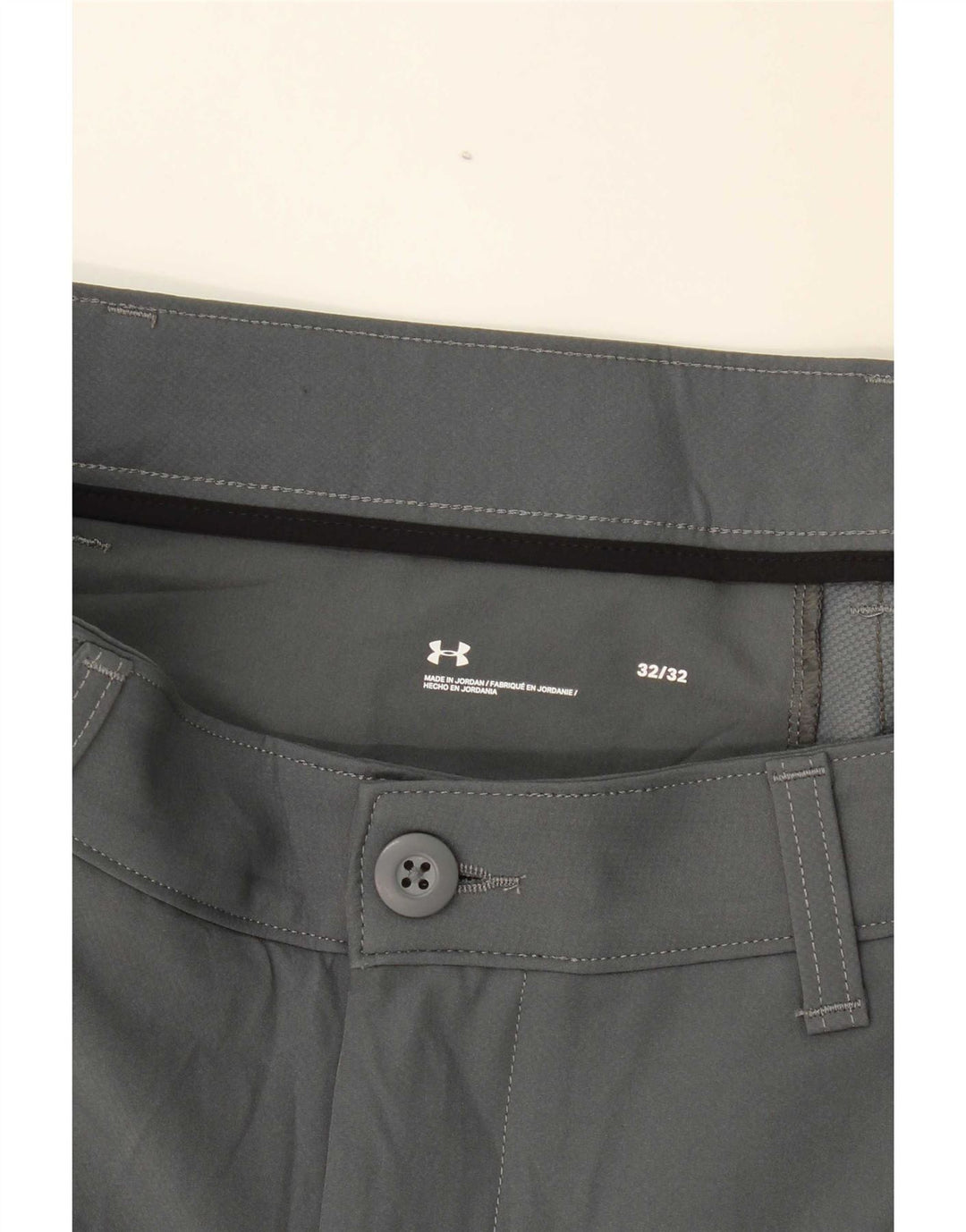 Under Armour Pantalón chino ajustado para hombre W32 L32 Gris