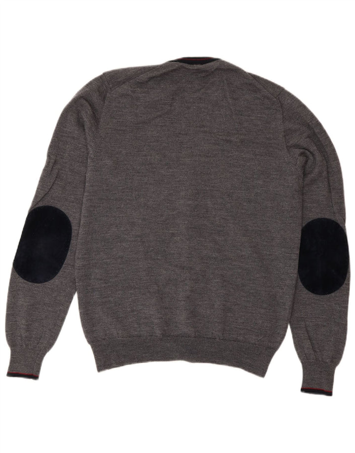 Trussardi Jeans Cárdigan para Mujer, suéter UK 44 Gris Medio