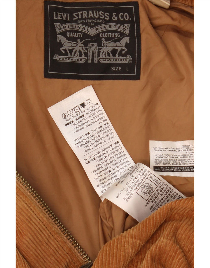 Levi's Chaqueta de pana para hombre Reino Unido 40 Grande Algodón marrón