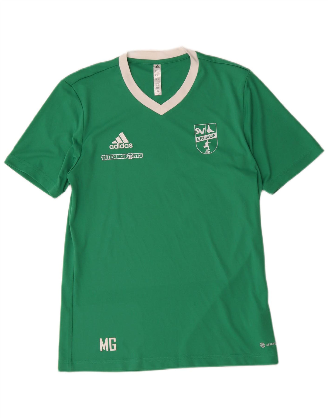 Adidas Hombre Aeroready Graphic Camiseta Top Poliéster Verde Medio
