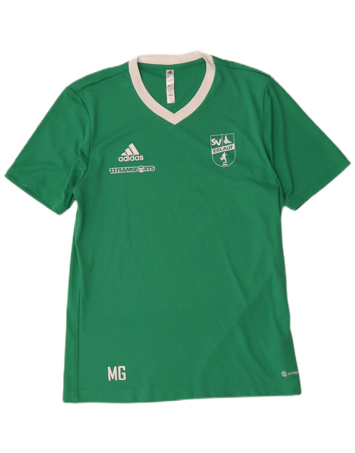 Adidas Hombre Aeroready Graphic Camiseta Top Poliéster Verde Medio